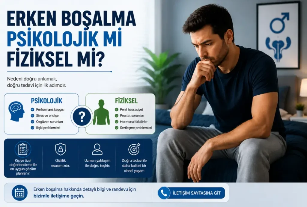 Erken Boşalma Psikolojik mi Fiziksel mi?