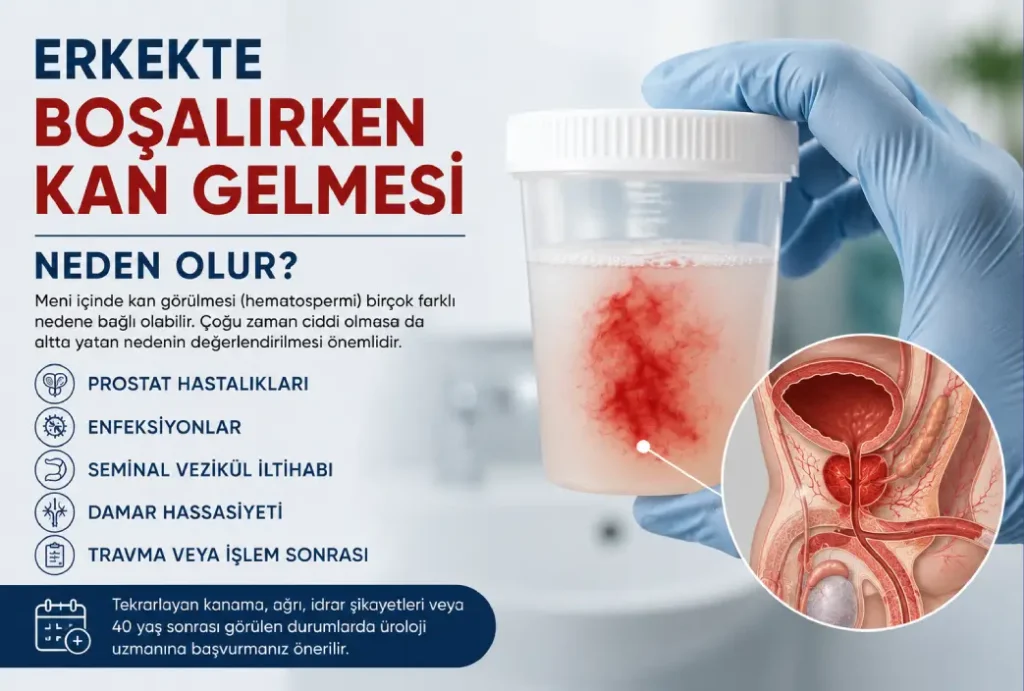 Erkekte Boşalırken Kan Gelmesi