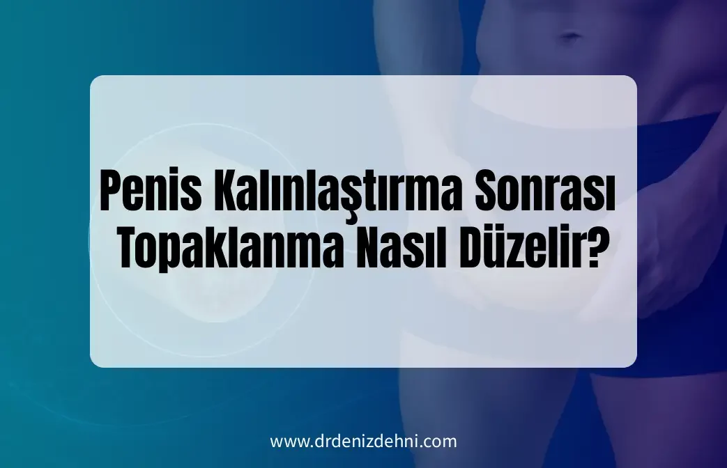 Penis Kalınlaştırma Sonrası Topaklanma