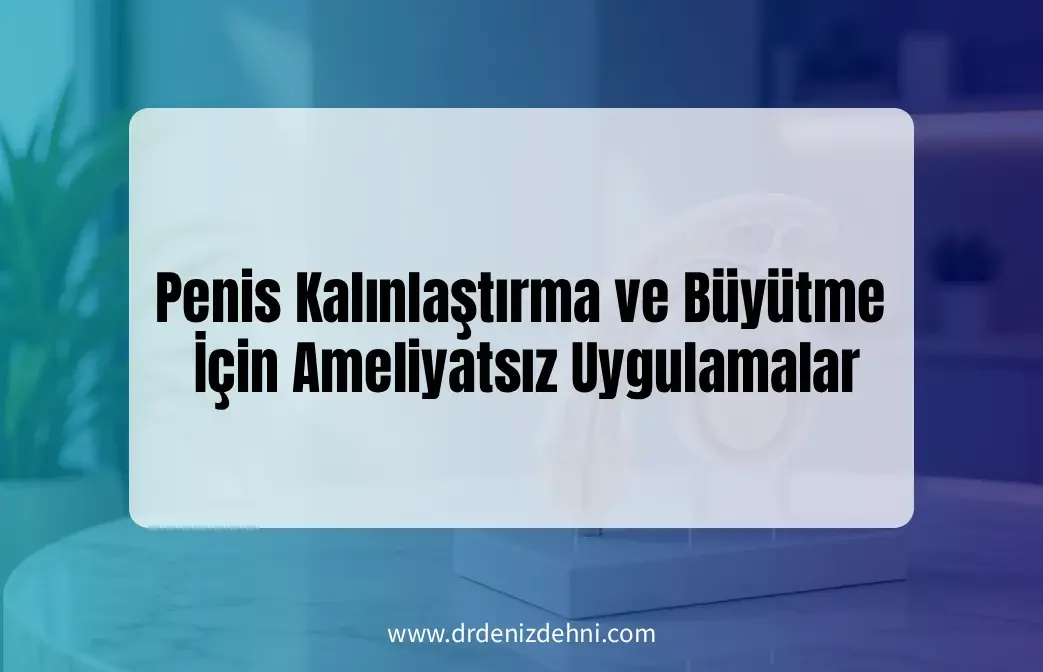 Penis Kalınlaştırma ve Büyütme İçin Ameliyatsız