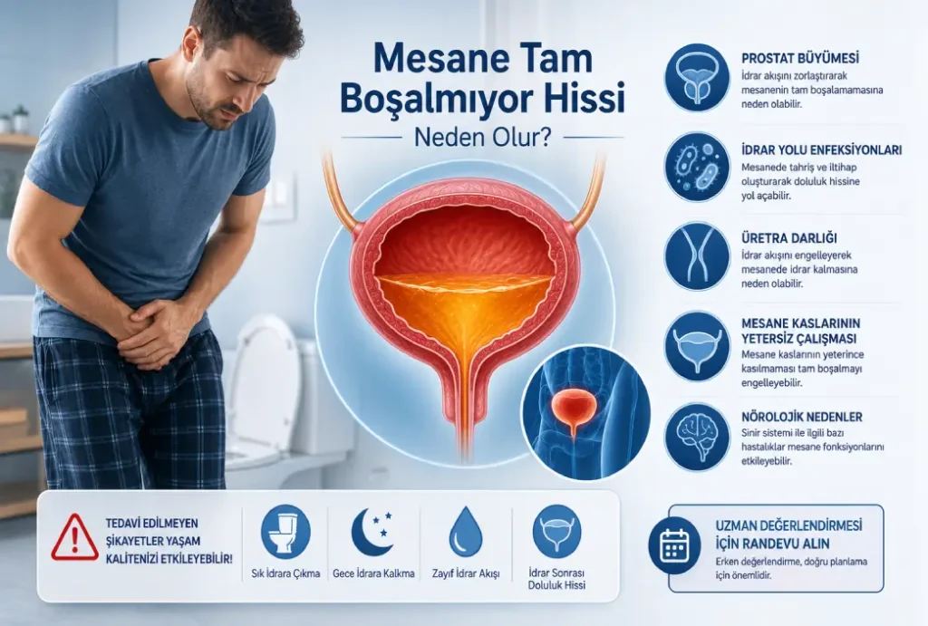 Mesane Tam Boşalmıyor Hissi Neden Olur?